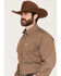 Image #2 - Cinch Men's Geo Print Long Sleeve Button-Down Stretch Western Shirt, Brown, hi-res