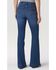 Image #2 - Wrangler Retro Women's Bailey Medium Wash High Rise Trouser Stretch Denim Jeans, Blue, hi-res