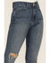 Lola Women's Kate Medium Wash High Rise Straight Jeans, Blue, hi-res