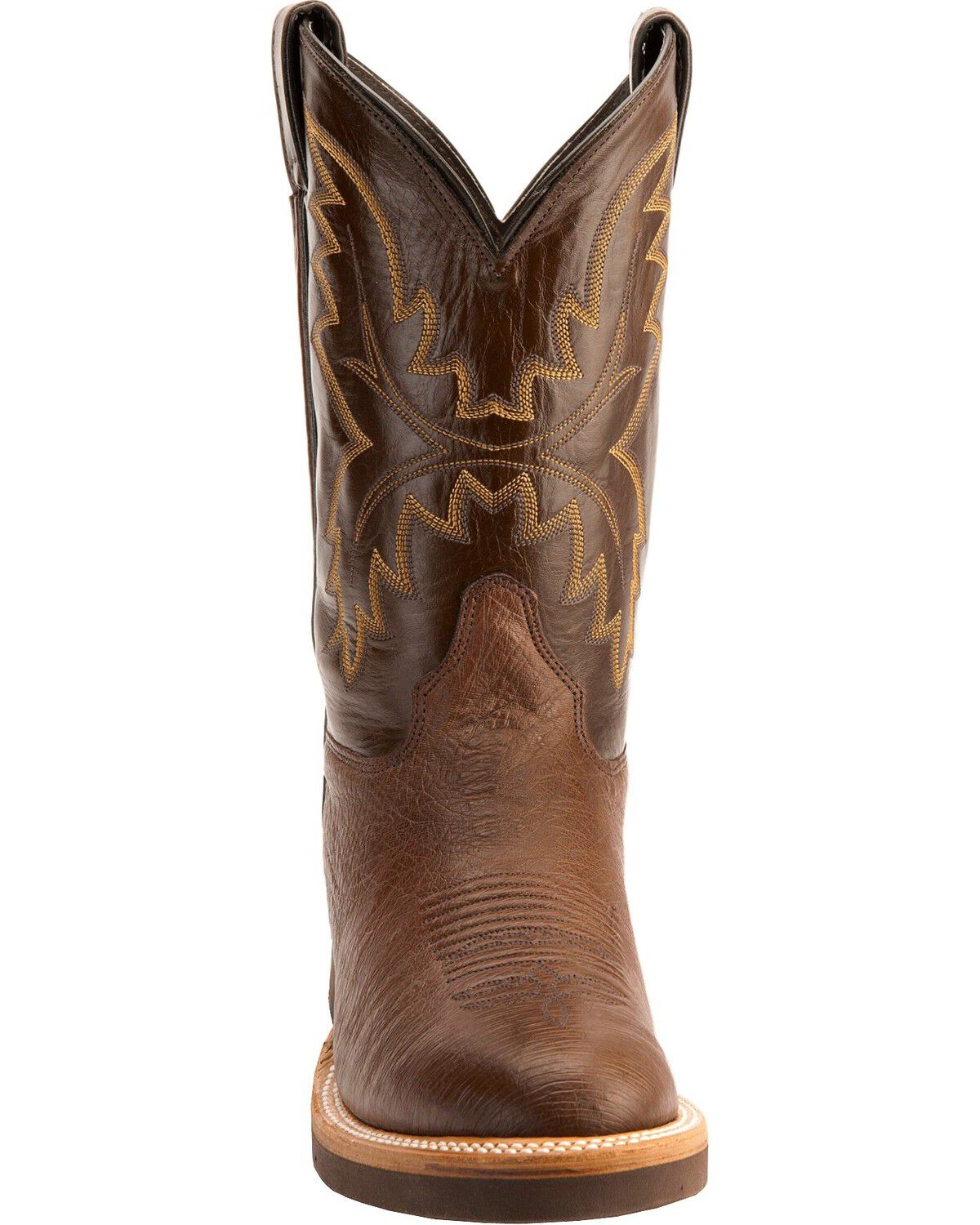 round toe ostrich boots