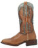 Image #3 - Dan Post Women's Darby Western Boots - Broad Square Toe, Tan/turquoise, hi-res