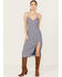 Image #1 - Beyond The Radar Women's Paisley Print Mini Dress, Blue, hi-res