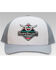 Ropesmart Men's White Serape Solo Embroidered Steerhead Patch Mesh-Back Ball Cap , White, hi-res