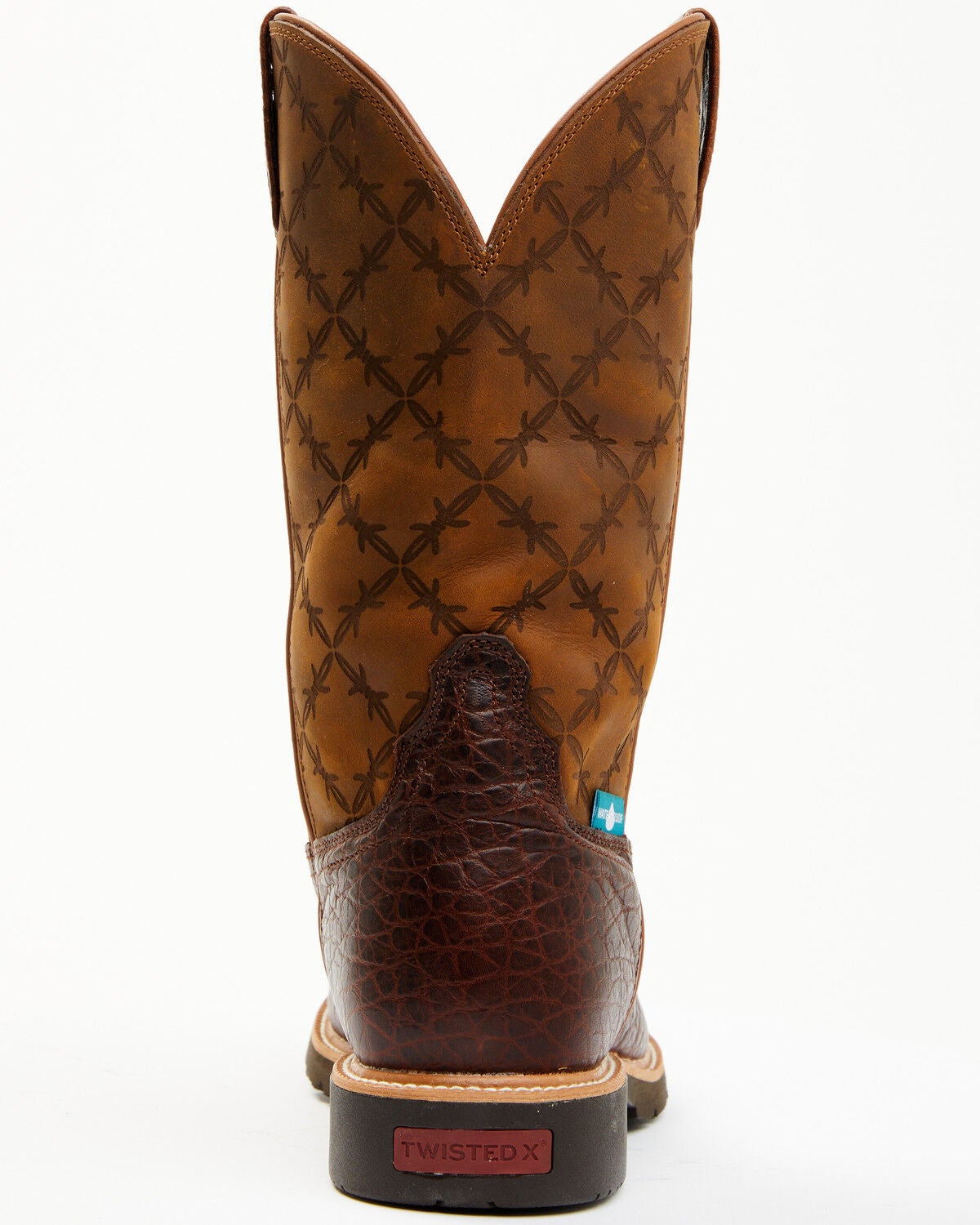 Image #5 - Twisted X Men's 12" Western Work Boots - Nano Toe, Brown, hi-res