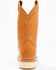 Image #5 - RANK 45® Men's Crepe Western Performance Boots - Broad Square Toe, Honey, hi-res