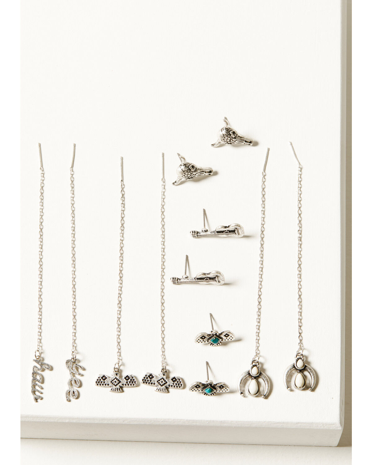 Image #1 - Idyllwind Women's Threaders Hallbrook Earring Set - 6 Piece, Silver, hi-res