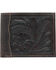 American West Men's Bi-Fold Tooled Wallet, Chocolate, hi-res