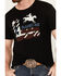 Image #3 - RANK 45&reg; Men's Alban Western Horse Short Sleeve Graphic T-Shirt, Black, hi-res