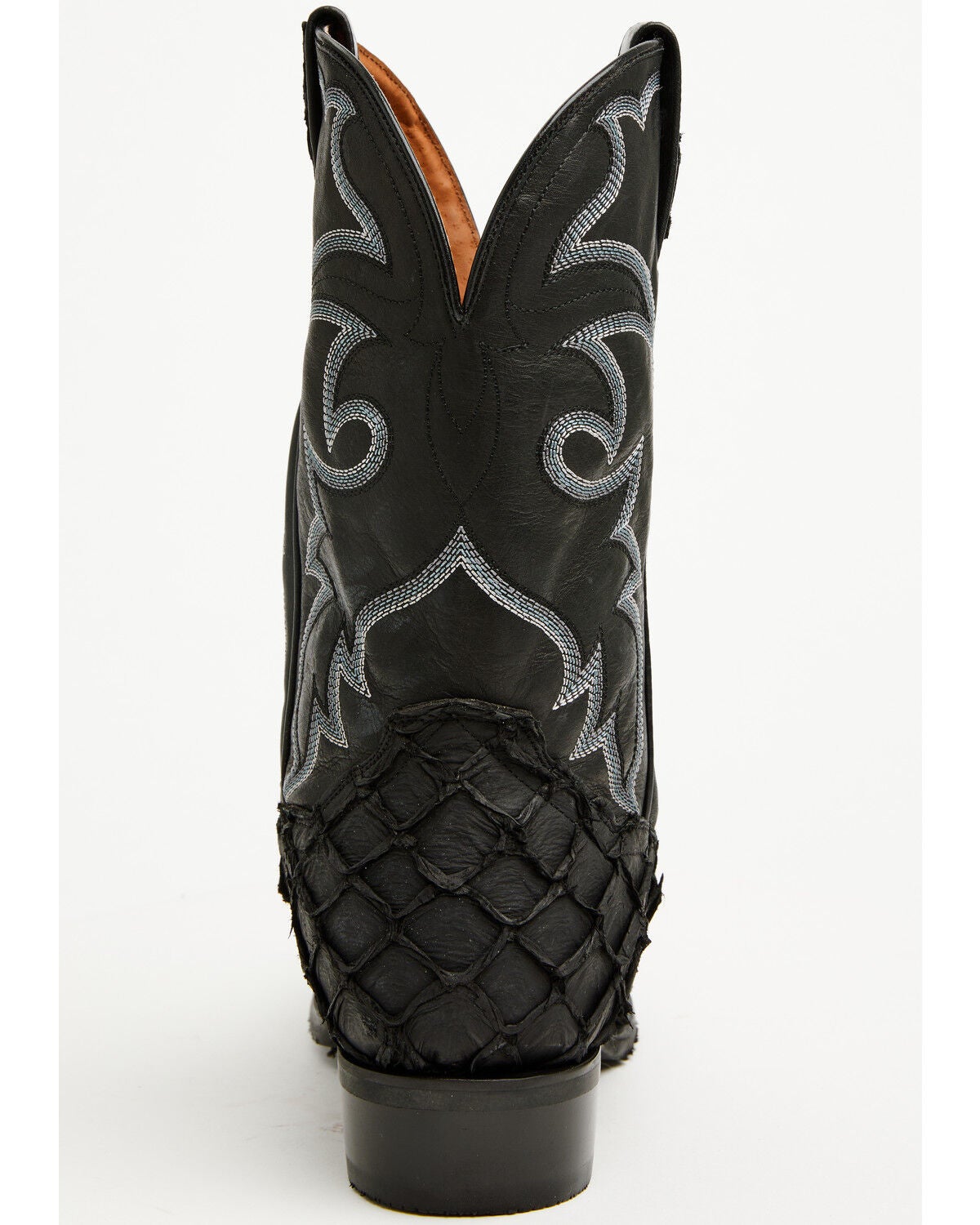 Image #5 - Dan Post Men's Exotic Pirarucu Western Boots - Round Toe, Black, hi-res