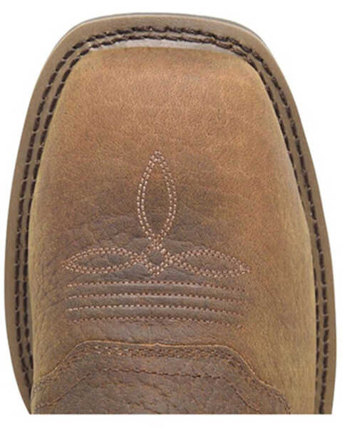 Image #3 - Double H Men's 10" Hingham Deep Scallop Work Boots - Composite Toe , Tan, hi-res