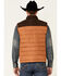 Image #4 - HOOey Men's Tan & Brown Packable Color-Block Zip-Front Puff Vest, , hi-res