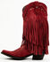 Liberty Black Women's Vegas Fringe Western Boots - Snip Toe, Red, hi-res