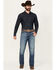 Image #1 - Wrangler Retro Men's 77MWZ Whitley Medium Wash Slim Bootcut Stretch Denim Jeans, Medium Wash, hi-res