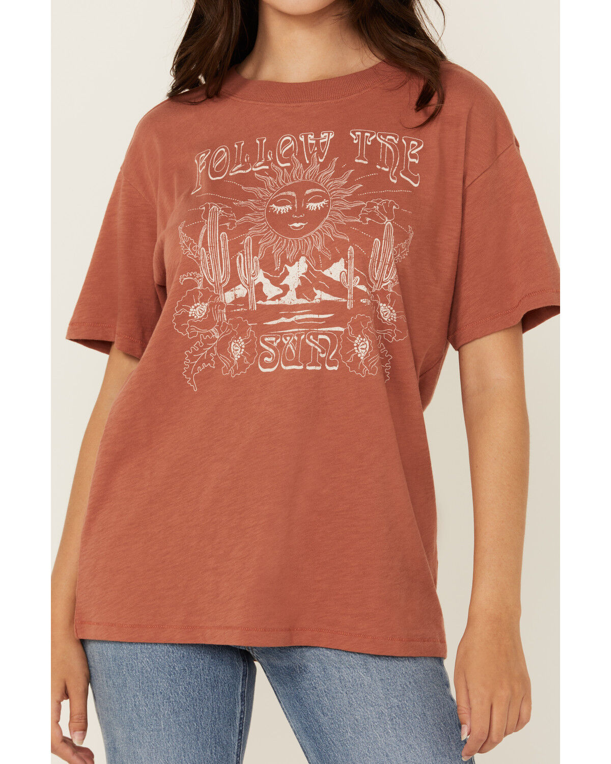 Image #3 - Shyanne Women's Follow The Sun Women's Short Sleeve Graphic Tee, Mauve, hi-res