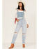 Rolla's Women's Light Wash High Rise Distressed Ella Straight Jeans, Blue, hi-res