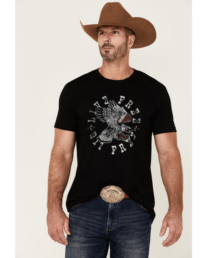Cody James Men's Regal Eagle Graphic Short Sleeve T-Shirt , Black, hi-res