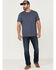 Image #2 - Brothers and Sons Men's Indigo Basic Short Sleeve Pocket T-Shirt , Indigo, hi-res