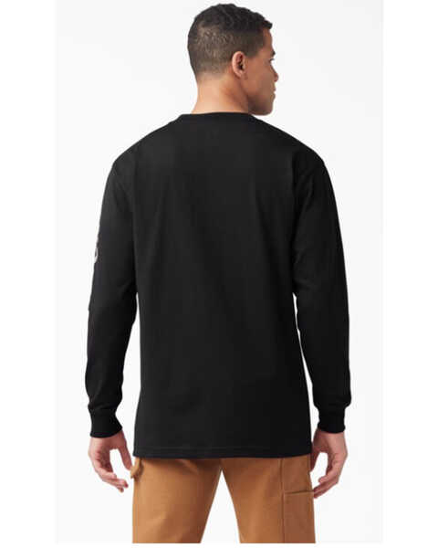 Image #2 - Dickies Men's Long Sleeve Logo Graphic T-Shirt, Black, hi-res