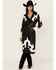 Image #2 - Azalea Wang Women's Robot Cowgirl Button-Down Trench Coat, Black, hi-res