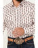 Image #3 - Rodeo Clothing Men's Southwestern Print Long Sleeve Pearl Snap Western Shirt, White, hi-res