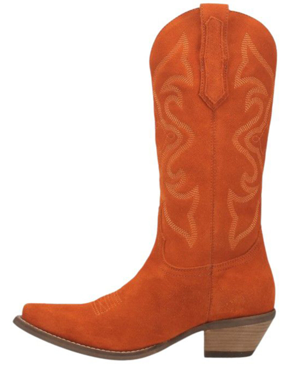 Image #3 - Dingo Women's Out West Tall Western Boots - Round Toe, Orange, hi-res