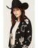 Image #2 - Idyllwind Women's Western Conversation Print Cardigan, Black, hi-res