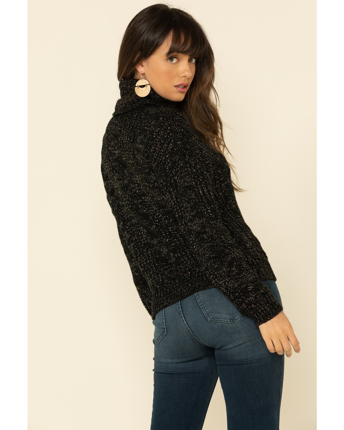 Lurex Knit Turtleneck Sweater | Sheplers