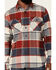 Pendleton Men's Navy & Red Burnside Large Plaid Long Sleeve Button-Down Western Flannel Shirt , Red, hi-res