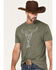 Cody James Men's Linear Scenic Longhorn Skull Graphic T-Shirt , Olive, hi-res