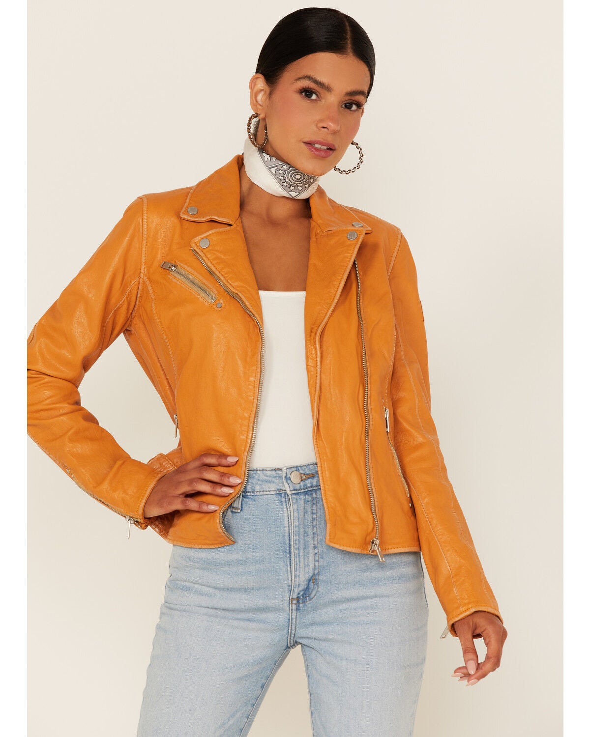 Image #2 - Mauritius Leather Women's Sofia Moto Leather Jacket , , hi-res