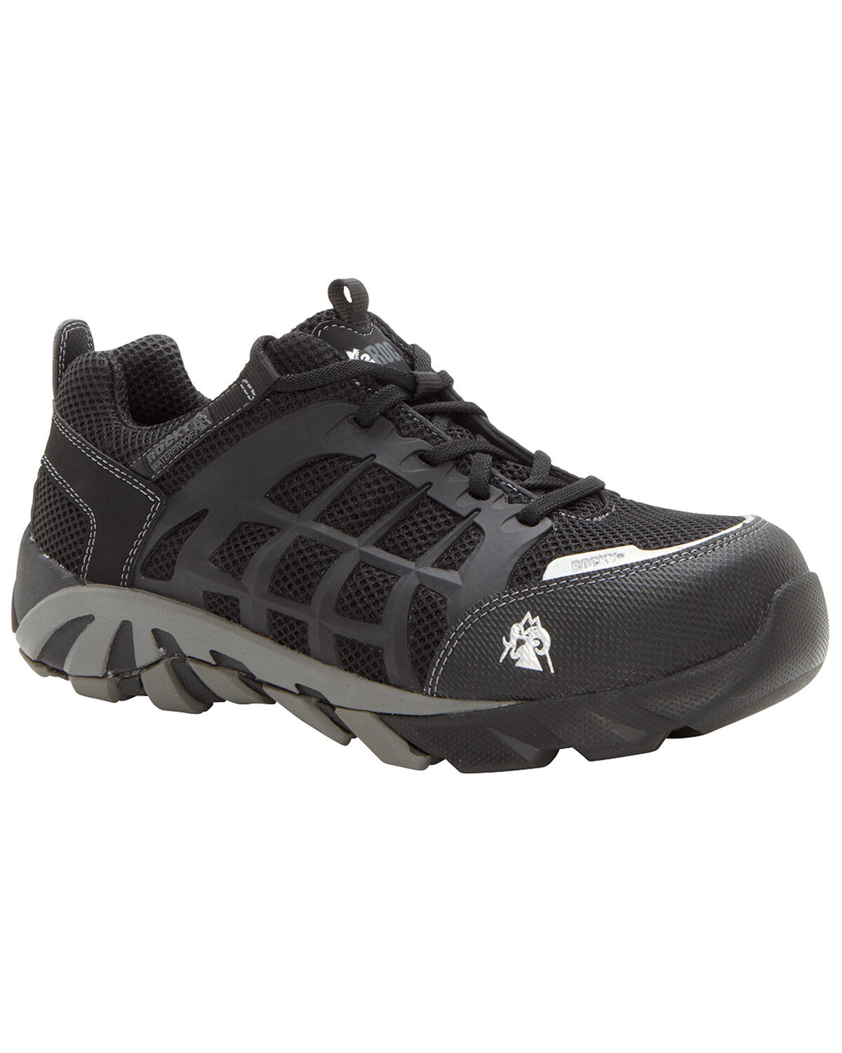 Image #1 - Rocky Men's TrailBlade Waterproof Athletic Work Shoes - Composite Toe, , hi-res
