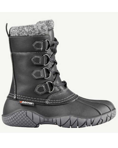 Image #2 - Baffin Women's Yellowknife Cuff Boots - Round Toe, Black, hi-res