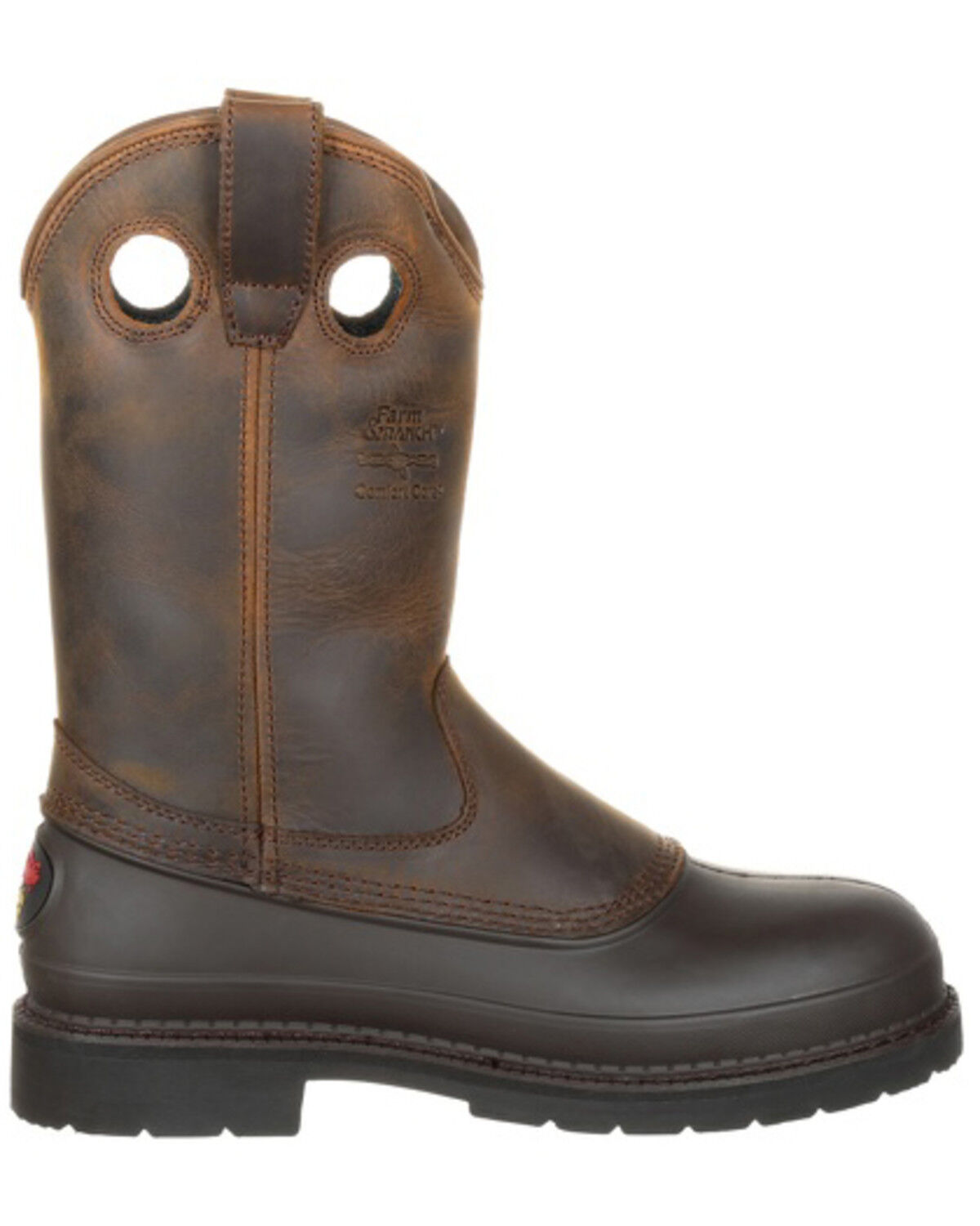 Image #3 - Georgia Boot Men's Mud Dog Pull On Work Boots - Soft Toe, Tan, hi-res