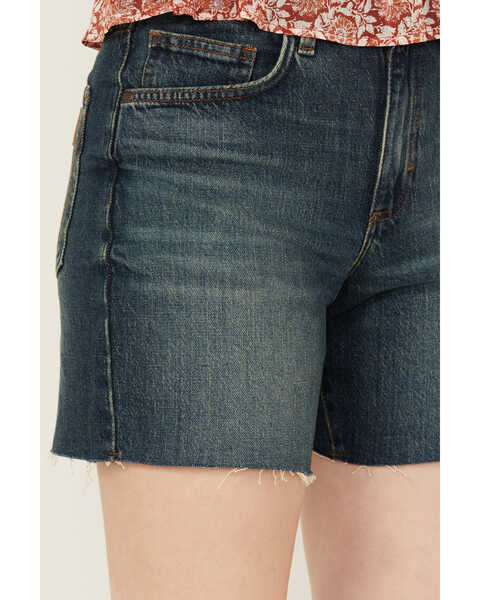 Image #2 - Wrangler Retro Women's Medium Wash High Rise Cutoff Denim Shorts , Medium Wash, hi-res