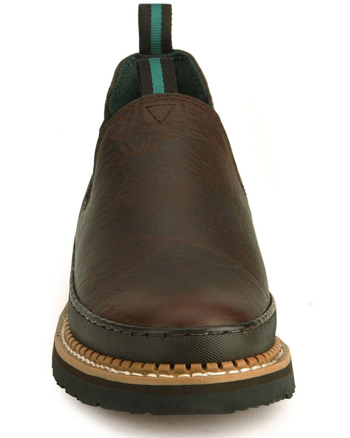 Image #4 - Georgia Boot Men's Georgia Giant Romeo Slip-On Work Shoes - Round Toe, Dark Brown, hi-res