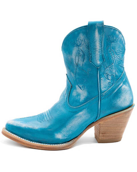 Image #3 - Ferrini Women's Pixie Western Boots - Pointed Toe, Turquoise, hi-res