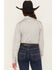 Image #4 - Cinch Women's Striped Long Sleeve Button-Down Western Shirt, Grey, hi-res