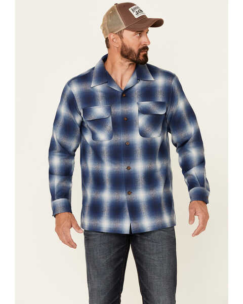 Image #1 - Pendleton Men's Plaid Long Sleeve Snap Western Shirt , , hi-res