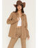 Image #5 - Wrangler Retro Women's Emersyn Bailey High Rise Trouser Stretch Denim Jeans, Tan, hi-res