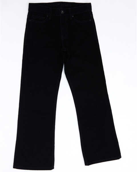 Image #1 - Cody James Boys' Night Rider Mid Rise Rigid Relaxed Bootcut Jeans , Black, hi-res
