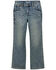 Image #2 -  Wrangler Retro Boys' Medium Wash Bootcut Stretch Denim Jeans, Light Blue, hi-res