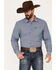 Image #1 - Kimes Ranch Men's Solid Linville Coolmax Button Down Western Shirt, Navy, hi-res