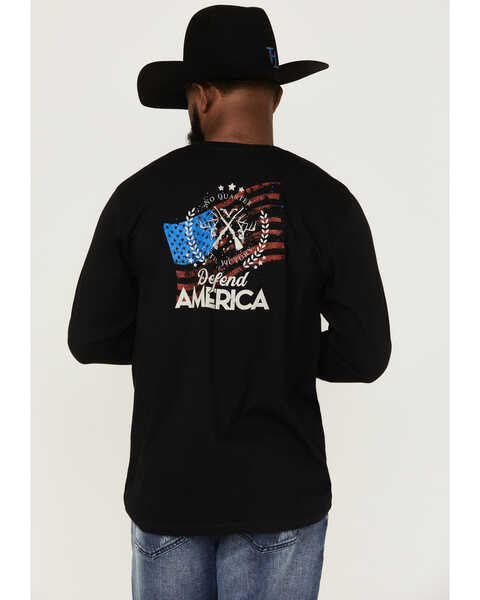 Image #4 - Cody James Men's Defend America Graphic T-Shirt , Black, hi-res