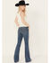 Image #4 - Idyllwind Women's Onslow Medium Wash Gypsy High Rise Embellished Stretch Flare Jeans, Medium Wash, hi-res