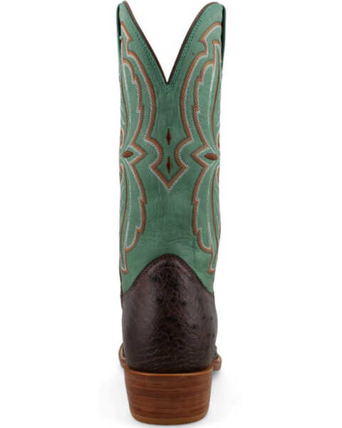 Image #5 - Twisted X Men's Reserve Exotic Full Quill Ostrich Western Boots - Square Toe , Jade, hi-res