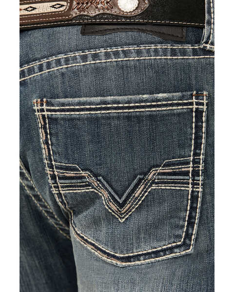 Image #4 - Rock & Roll Denim Men's Revolver Medium Vintage Wash Slim Straight Reflex Denim Jeans, Medium Wash, hi-res