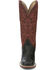 Image #4 - Justin Women's Exotic Full Quill Ostrich Western Boots - Broad Square Toe, Black, hi-res