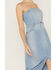 Image #3 - Free People Women's Picture Perfect Midi Denim Dress, Blue, hi-res