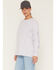 Image #1 - Carhartt Women's Loose Fit Heavyweight Long Sleeve Graphic Work Shirt, Lavender, hi-res