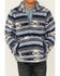 Image #3 - Rock & Roll Denim Boys' Southwestern Striped Fuzzy 1/4 Zip Pullover , Blue, hi-res